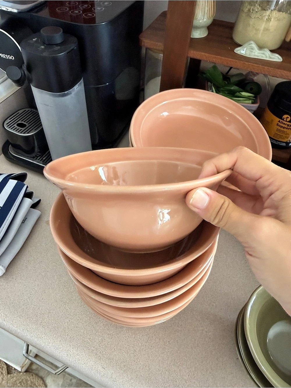Anthropologie Reeves cereal bowls set of 8